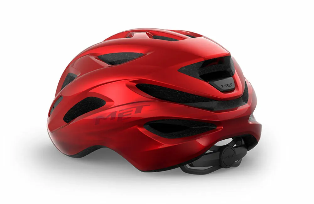 MET Idolo Road Cycling Helmet (Glossy Red Metallic)