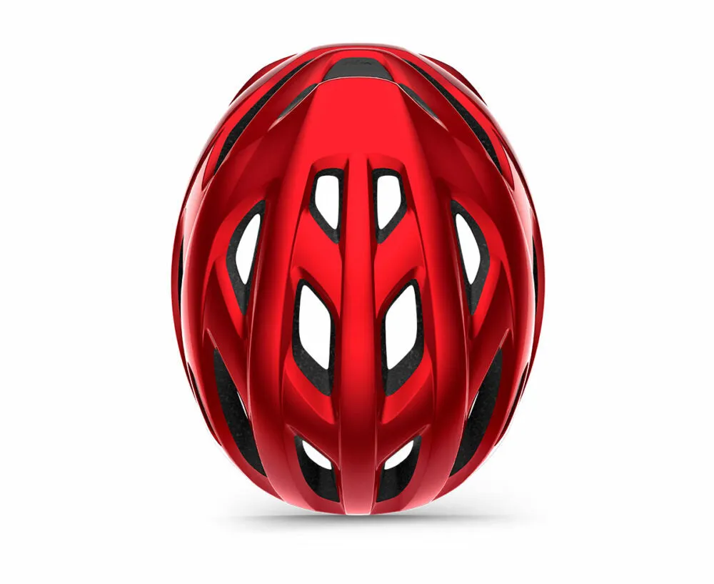 MET Idolo Road Cycling Helmet (Glossy Red Metallic)