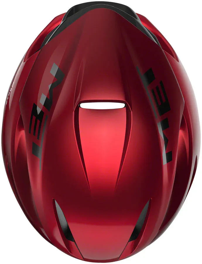 MET Manta MIPS Road Cycling Helmet (Matt Glossy/Red Metallic)