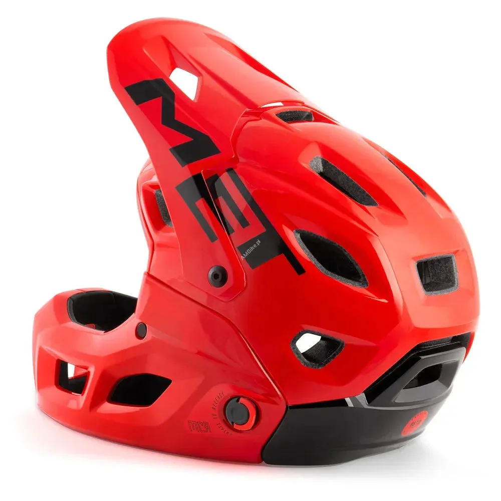 MET Parachute MCR MTB Cycling Helmet (Red)