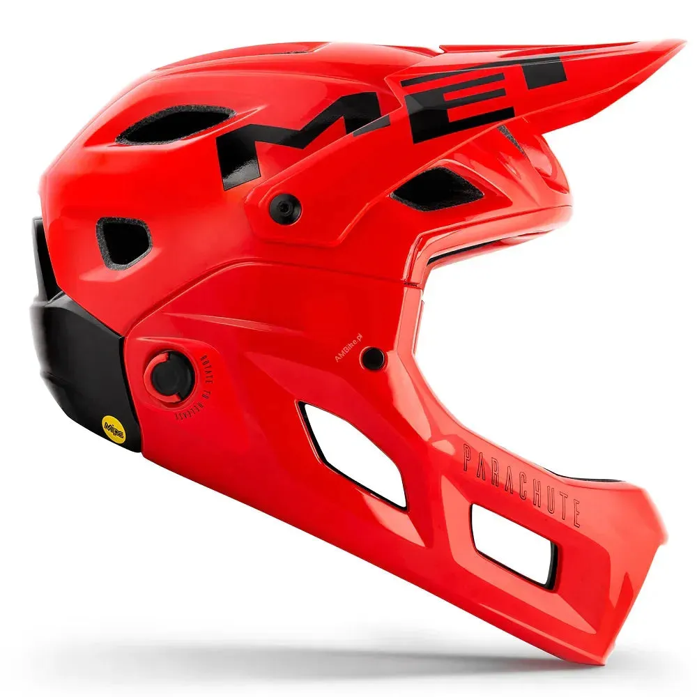 MET Parachute MCR MTB Cycling Helmet (Red)