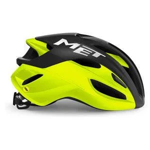 MET Rivale MIPS Road Cycling Helmet (Black/Fluo Yellow/Matt Glossy)