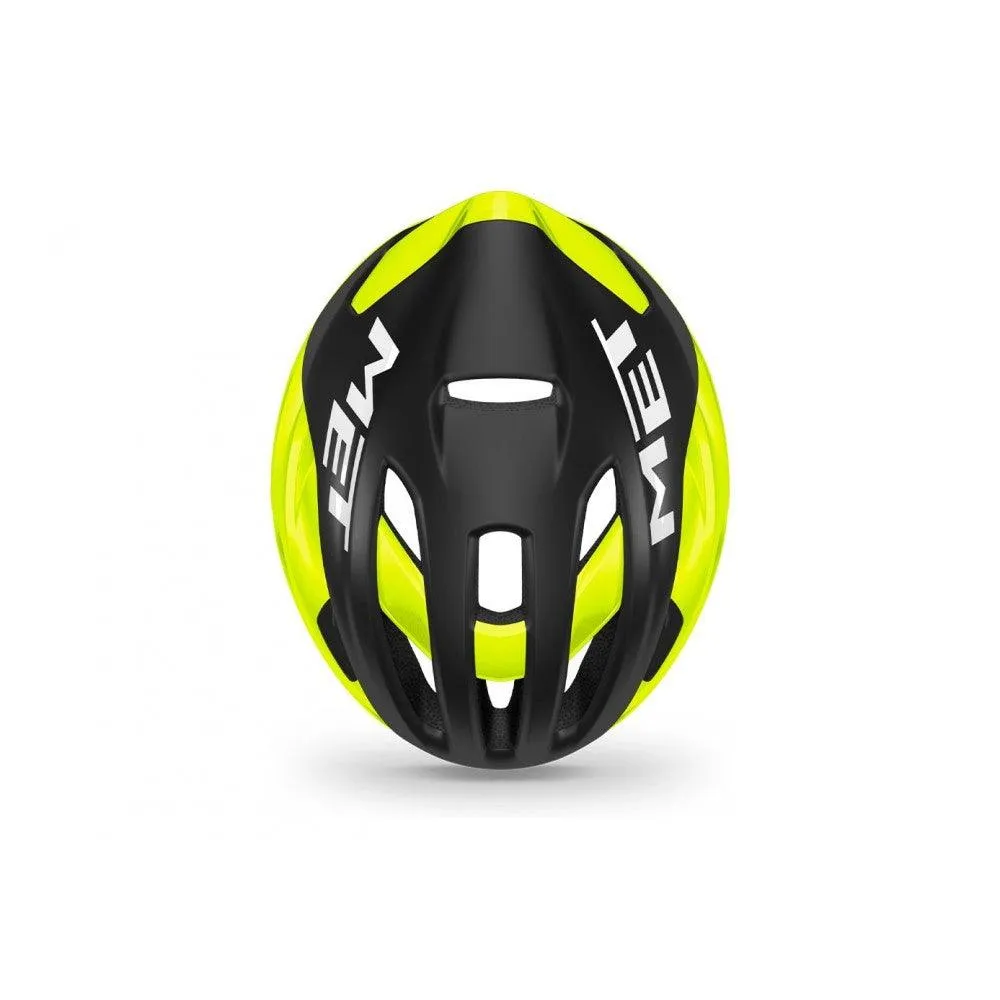 MET Rivale MIPS Road Cycling Helmet (Black/Fluo Yellow/Matt Glossy)