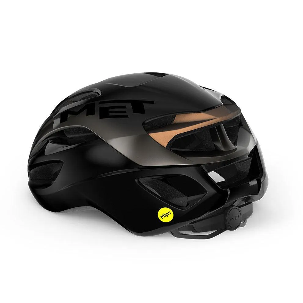 MET Rivale MIPS Road Cycling Helmet (Titanium Metallic/Glossy)