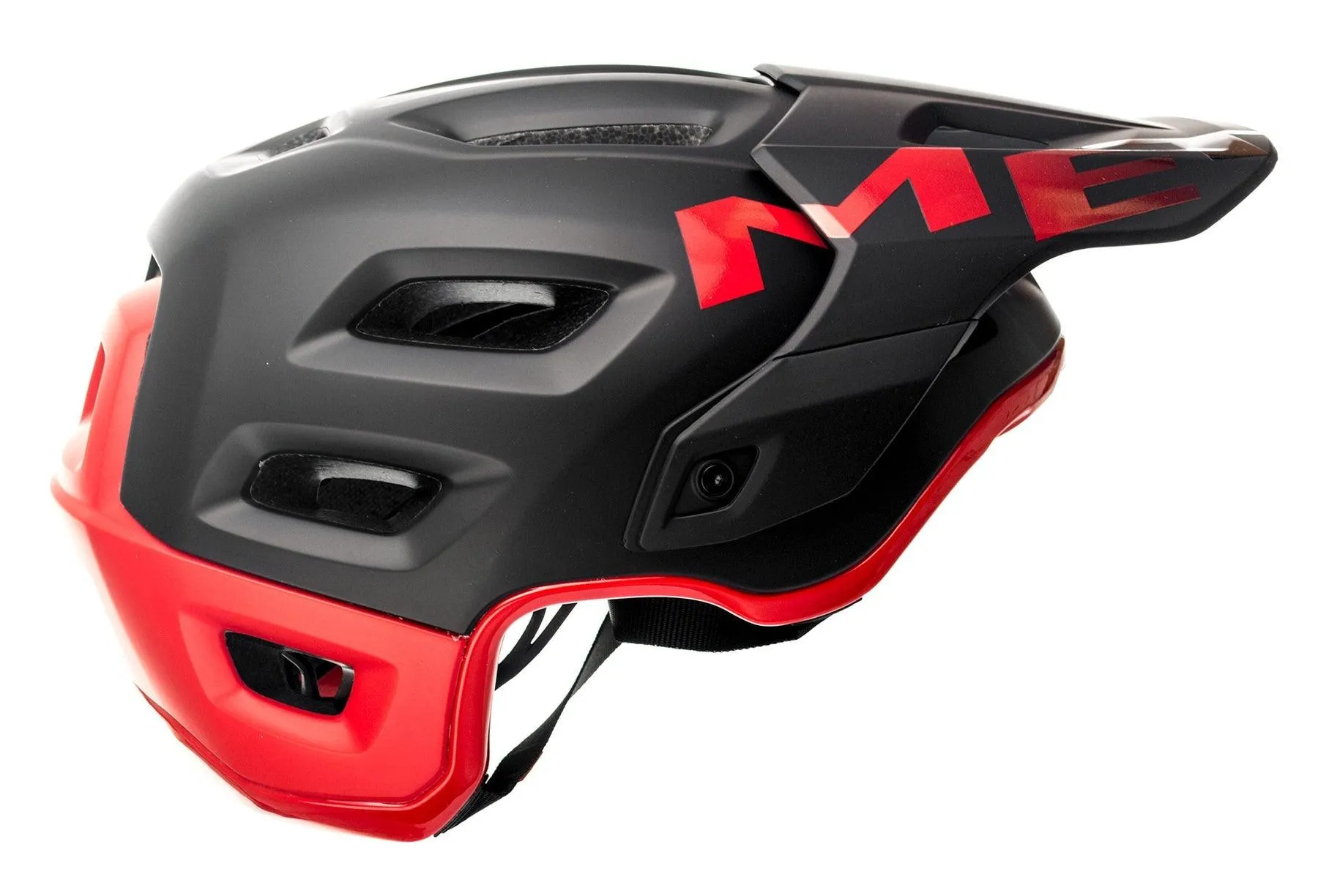 MET Roam CE MTB Cycling Helmet (Black Red/Matt Gloss)