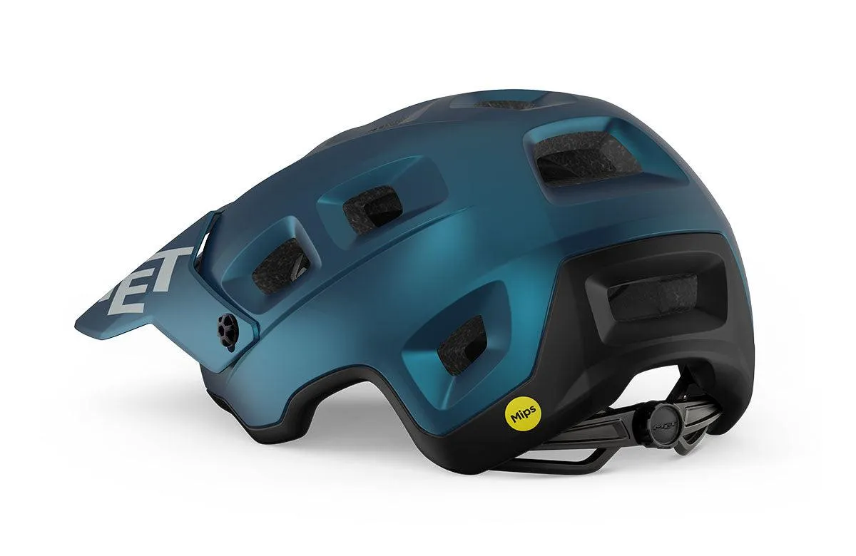 MET Terranova MTB MIPS Cycling Helmet (Teal Blue Black Metallic Matt)
