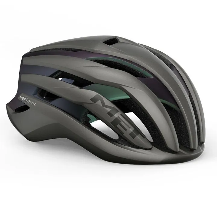 MET Trenta MIPS Road Cycling Helmet (Gray Iridescent)