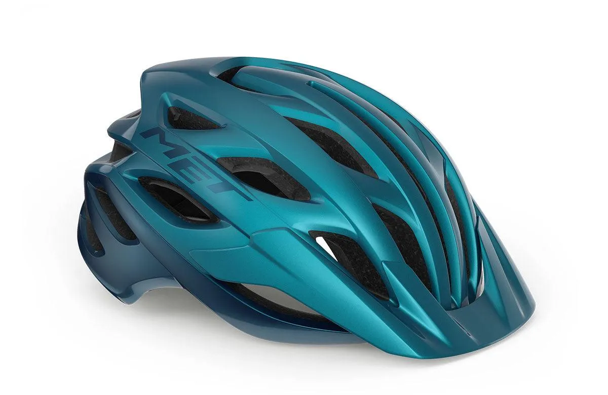 MET Veleno MIPS MTB Cycling Helmet (Teal Blue Metallic/Glossy)