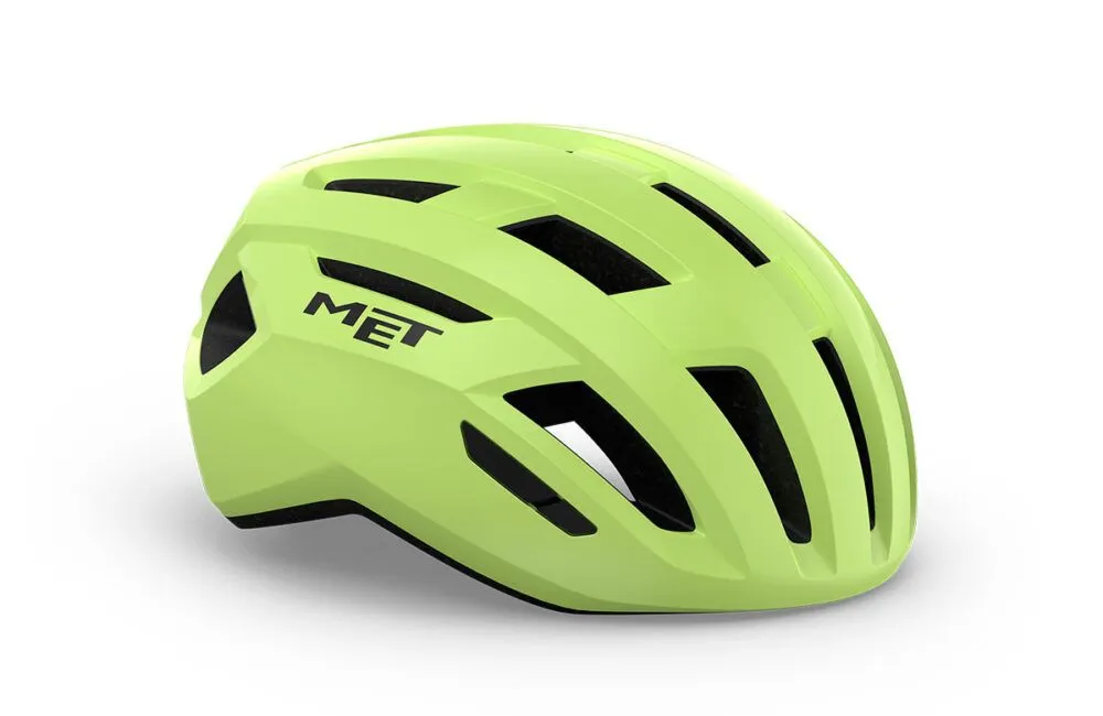 MET Vinci MIPS Road Cycling Helmet (Glossy Ultra Lime Yellow Metallic)