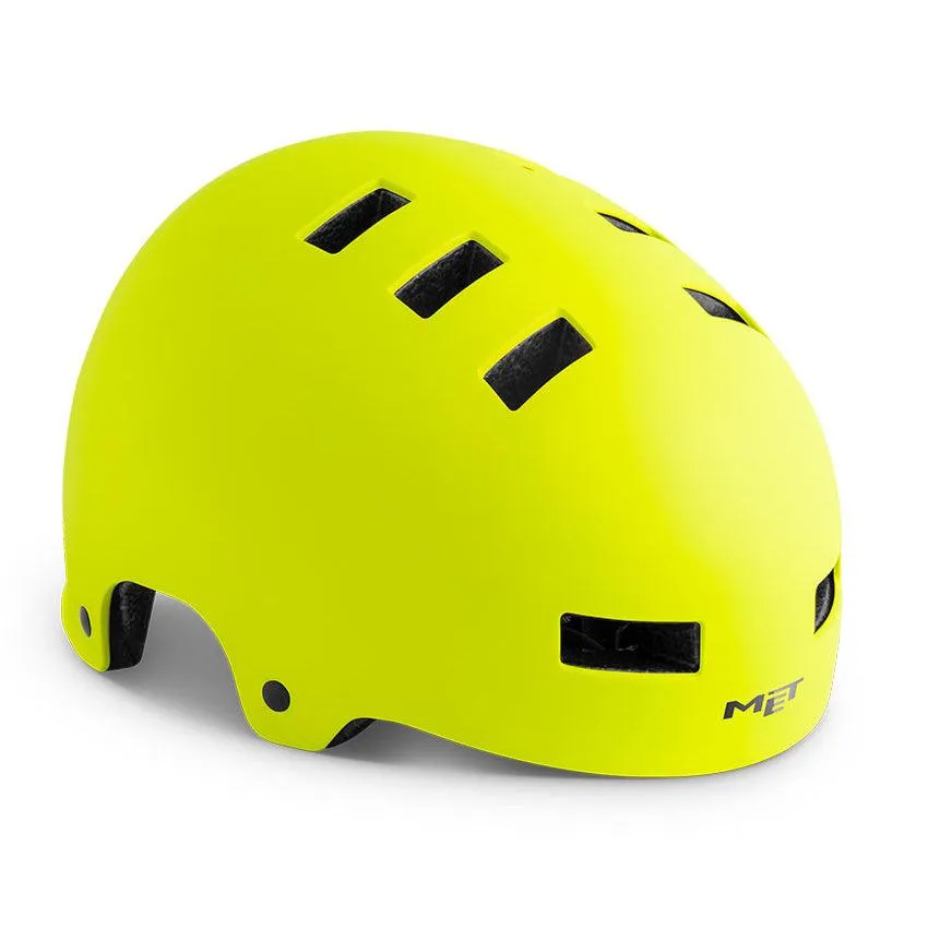 MET Zone Aero Cycling Helmet (Fluo Yellow/Matt)