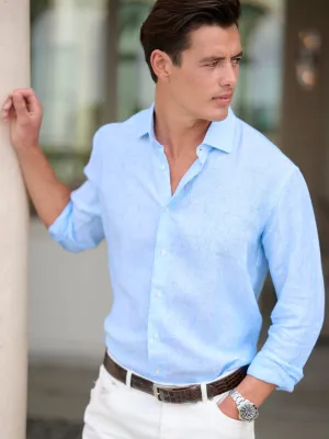 Mini Stripe Linen Shirt