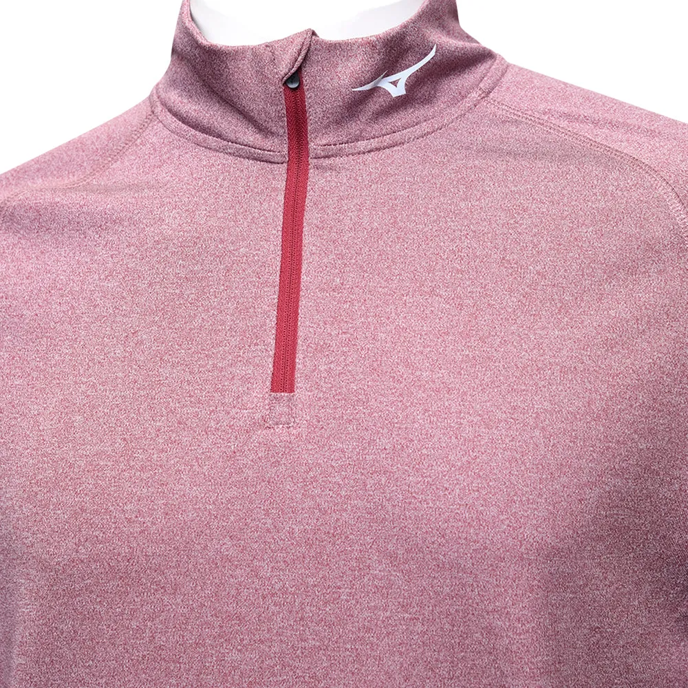 Mizuno Melange 1/4 Zip Pullover - Burgundy