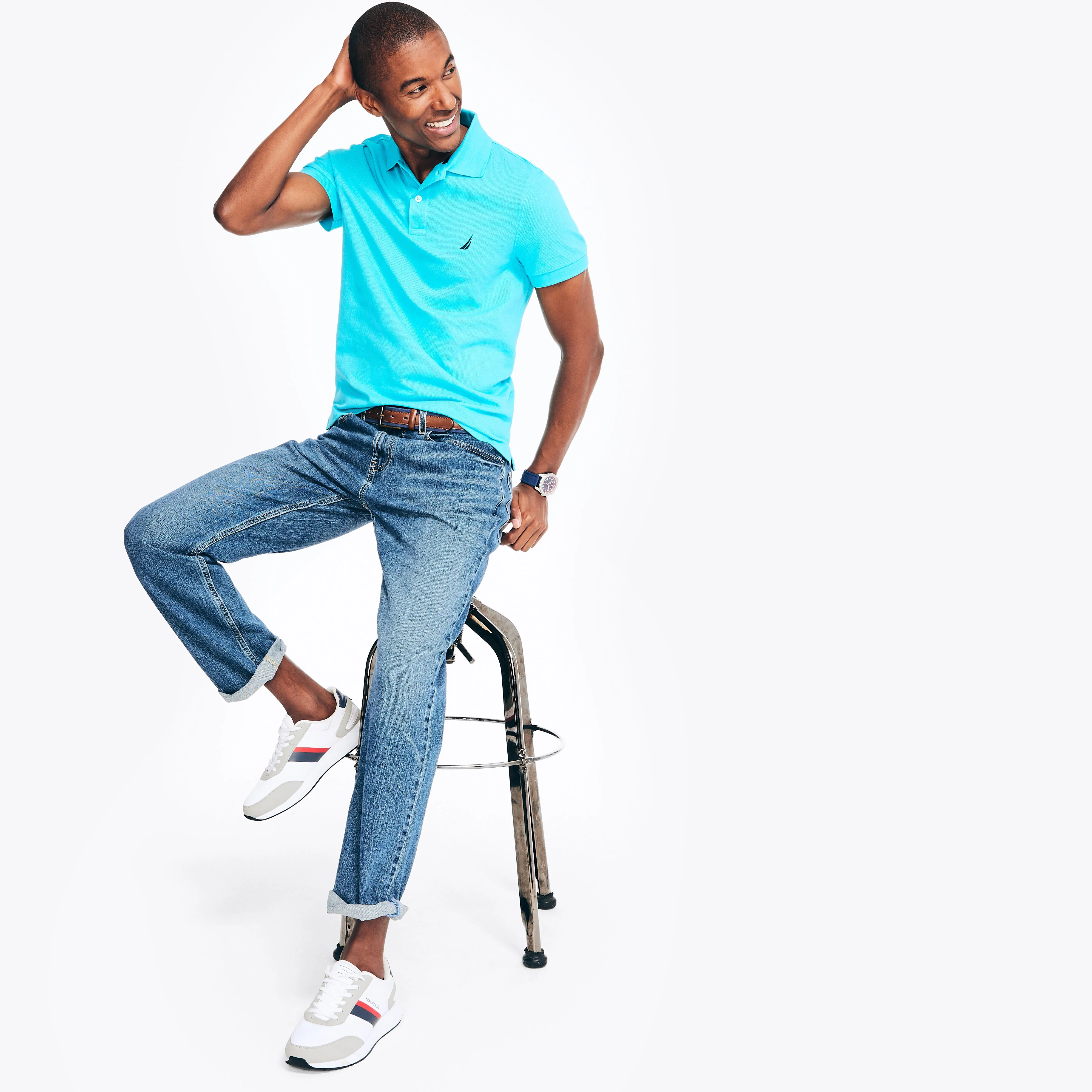 Nautica Slim Fit Deck Polo