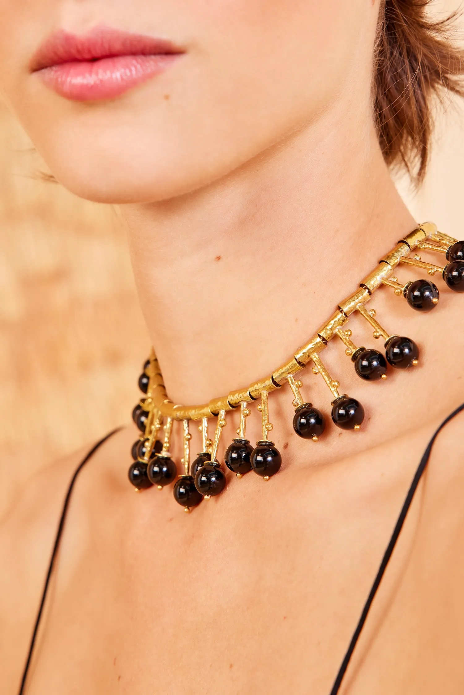 Nayeli Geo Necklace - Black Onyx Ulla Johnson