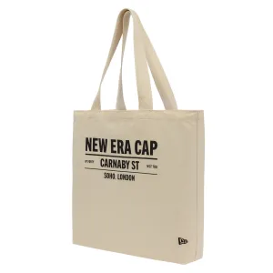 New Era Cap Carnaby Address Light Beige Canvas Tote Bag NEW ERA