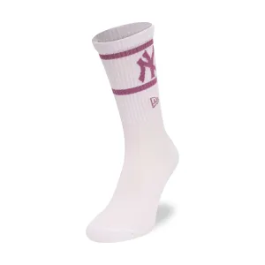 New York Yankees 1Pk MLB White Crew Socks NEW ERA