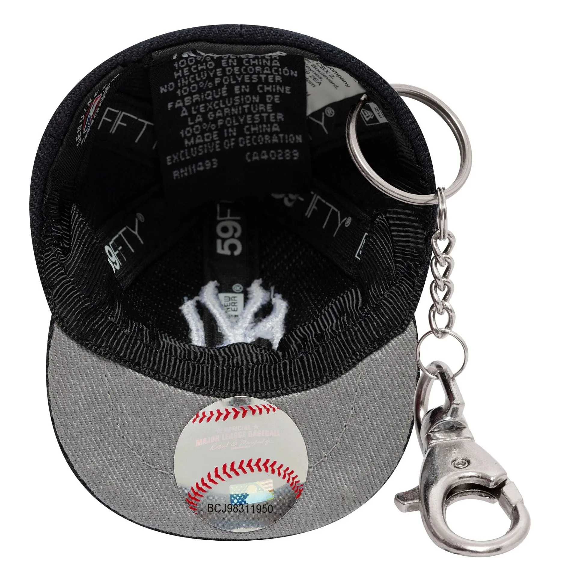 New York Yankees MLB Mini Cap Navy Key Chain NEW ERA