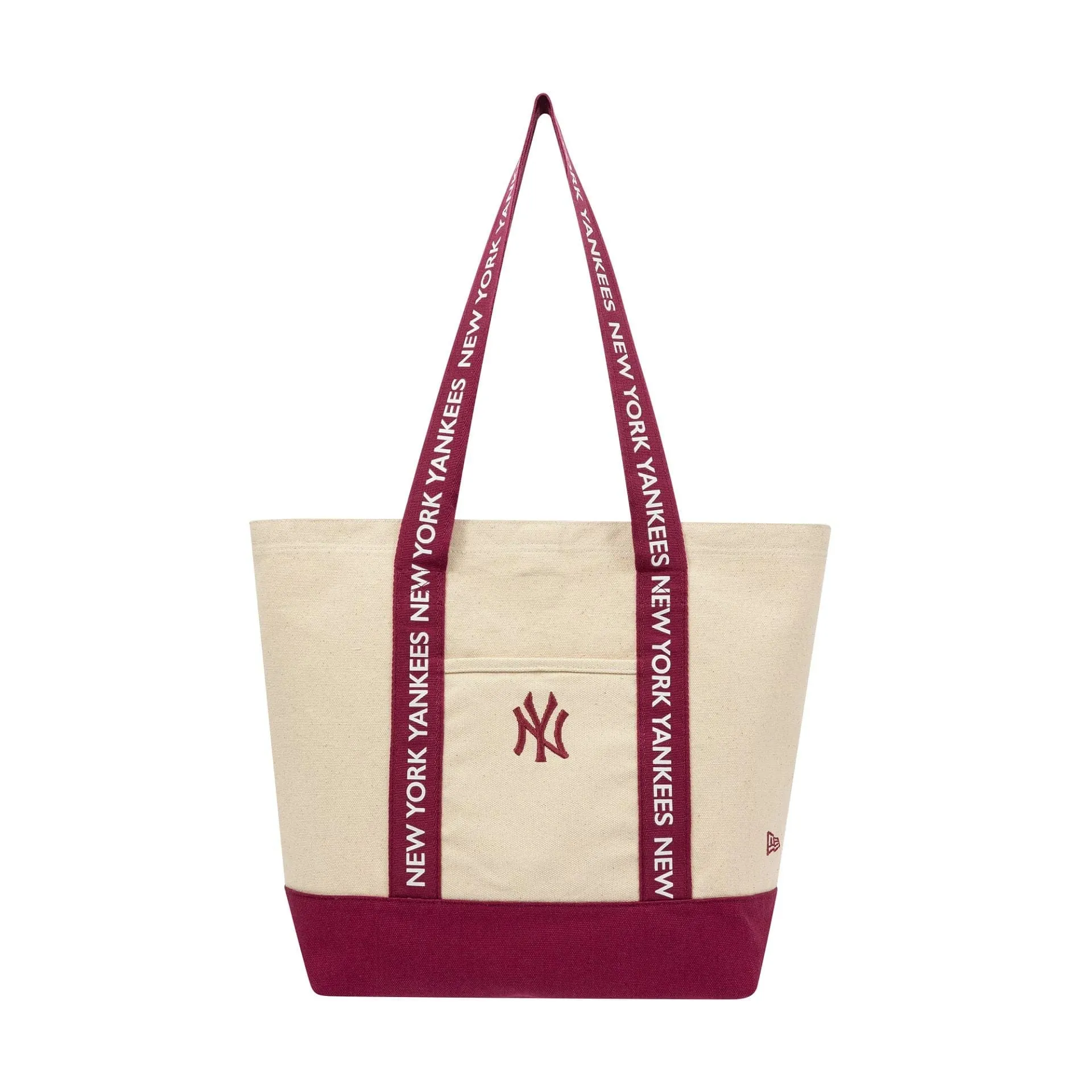 New York Yankees MLB Strap Dark Red Canvas Tote Bag NEW ERA