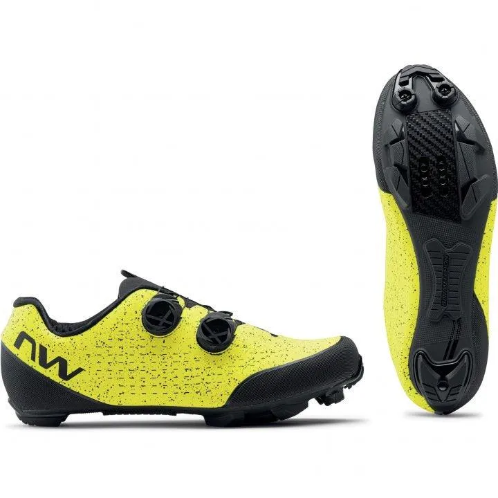 Northwave Rebel 3 MTB Cycling Shoes (Yellow Fluo/Black)