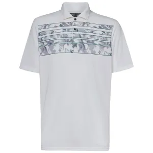 Oakley Azalea Stripe Polo Shirt - White Heather