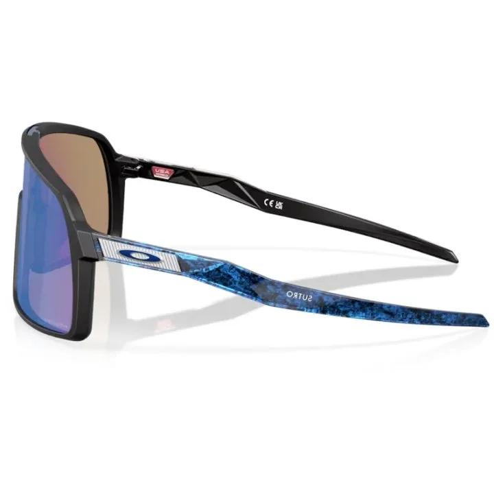 Oakley Sutro Fathom Collection Sport Sunglasses (Prizm Sapphire/Matte Black)
