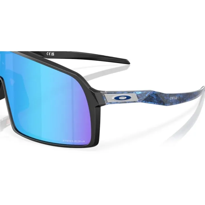 Oakley Sutro Fathom Collection Sport Sunglasses (Prizm Sapphire/Matte Black)