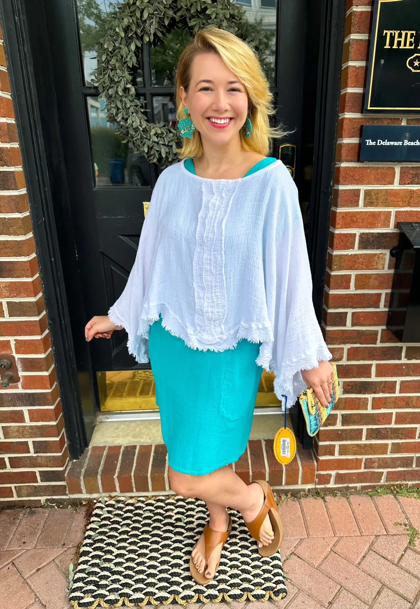 Oh My Gauze Calypso Blouse Snow