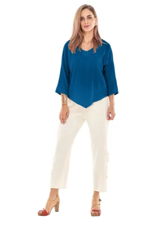 Oh My Gauze Lynn Azul Top