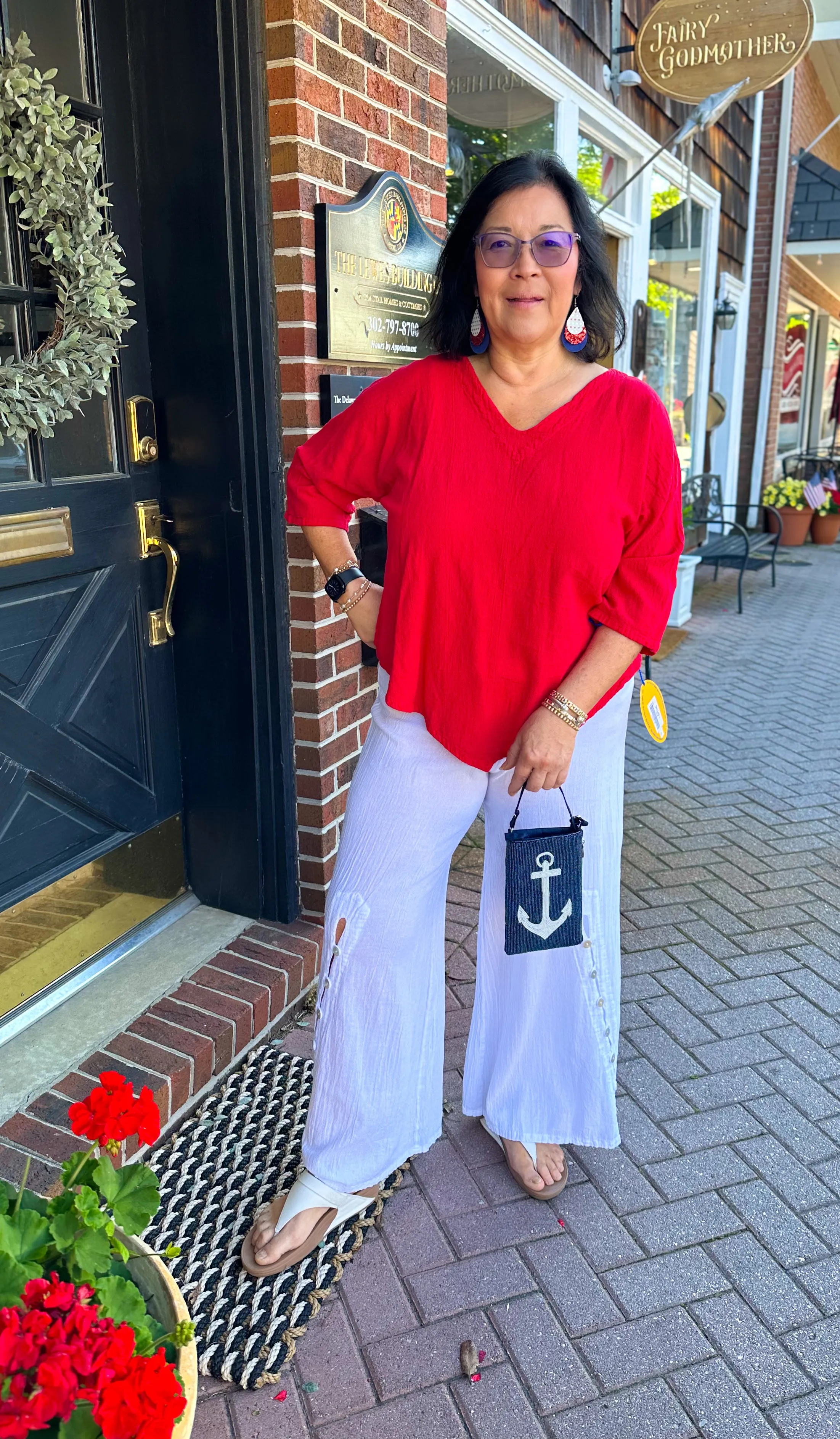 Oh My Gauze Lynn Crimson Top