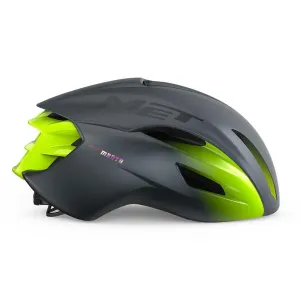 [Open Box] MET Manta MIPS Aero Road Cycling Helmet (Gray/Fluo Yellow/Matt Glossy)