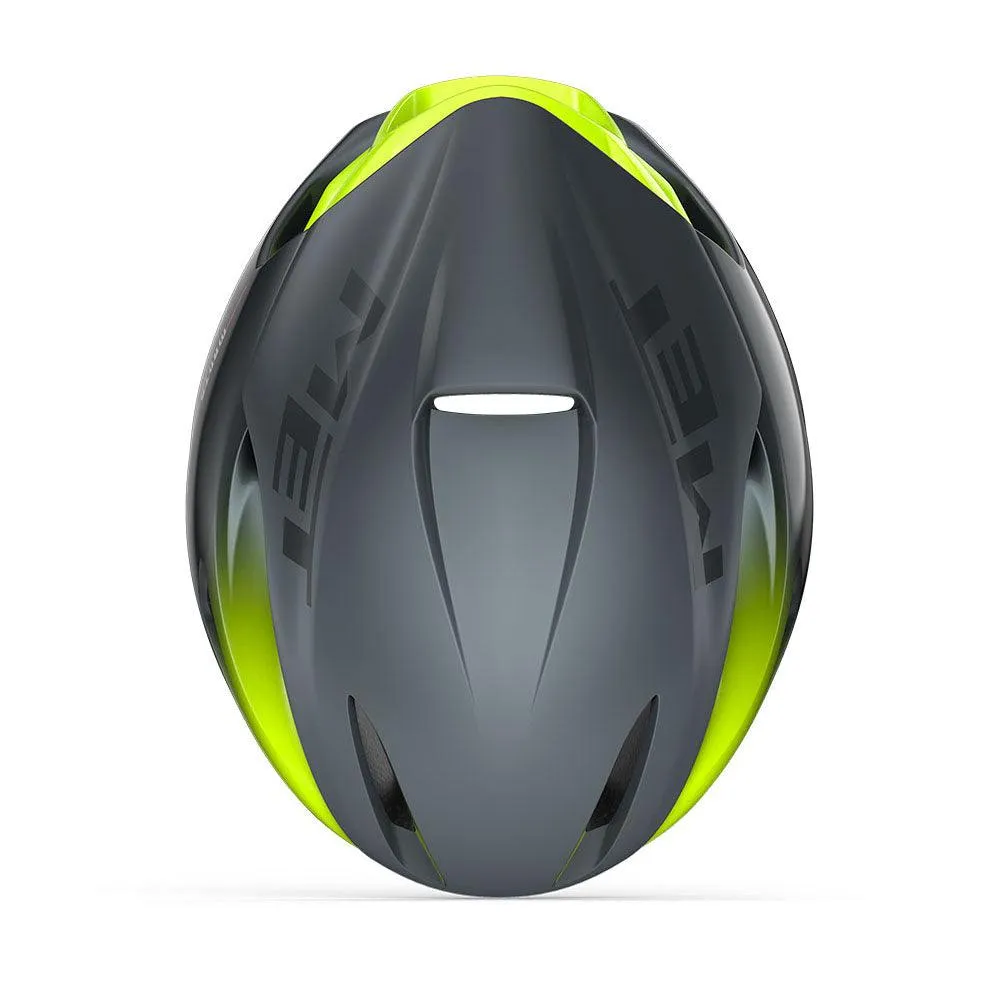 [Open Box] MET Manta MIPS Aero Road Cycling Helmet (Gray/Fluo Yellow/Matt Glossy)