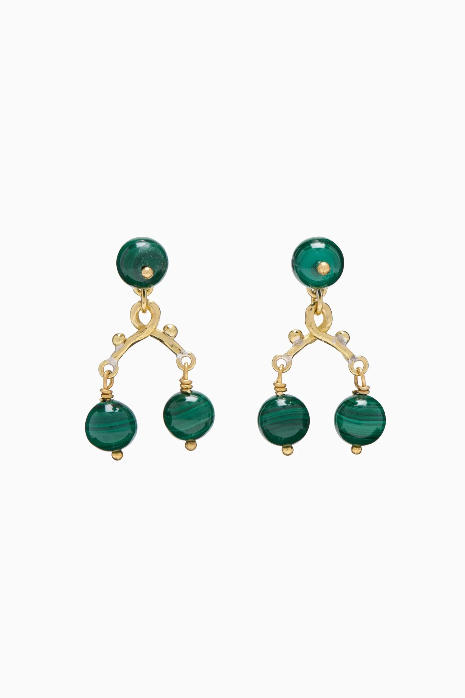 Oriana Chandelier Earring - Malachite Ulla Johnson