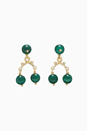 Oriana Chandelier Earring - Malachite Ulla Johnson