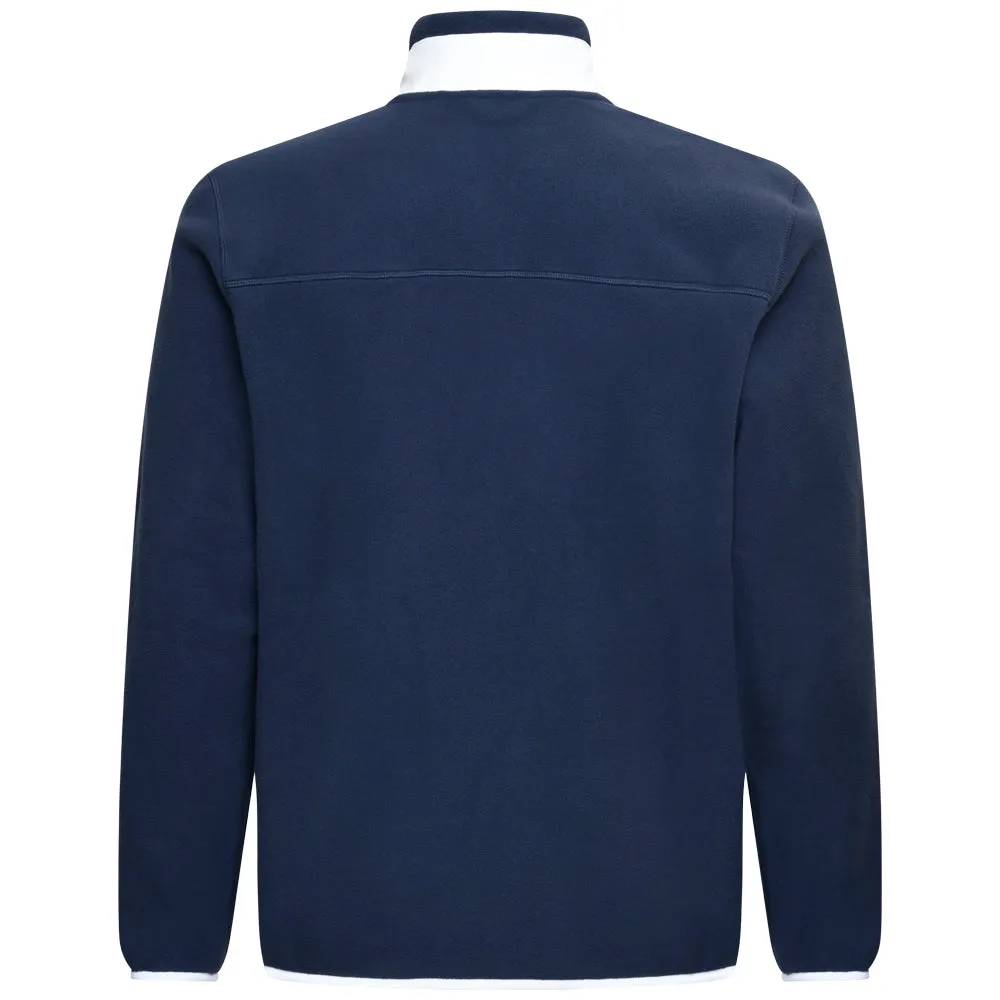Puma Fleece 1/4 Zip Sweater - Deep Navy/White Glow