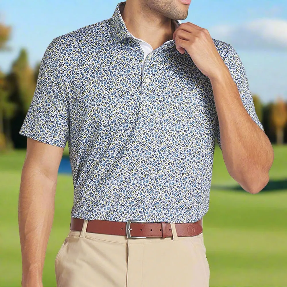 Puma MATTR Soto Polo Shirt - White Glow/Pel Yellow
