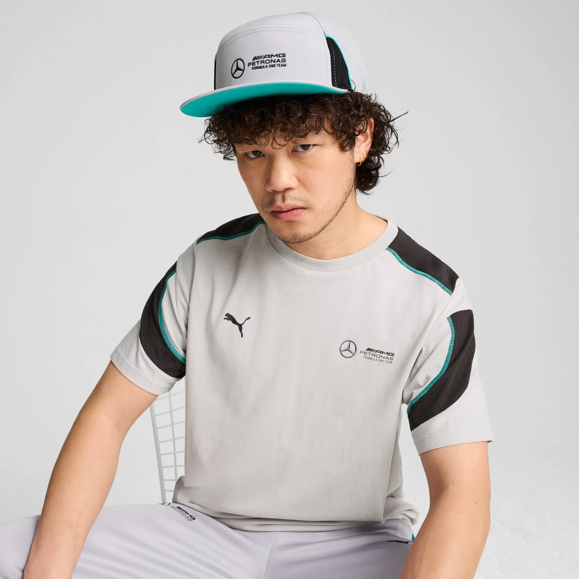 PUMA Unisex Mercedes-AMG Petronas F1 Flat Brim Cap