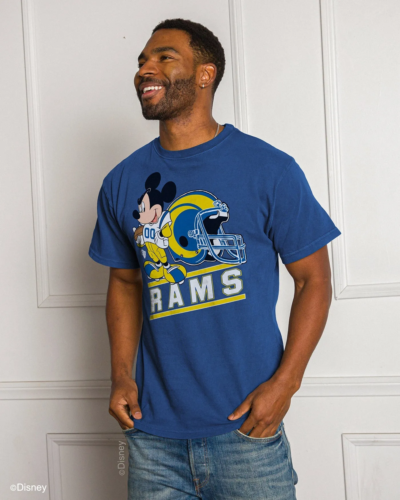 Rams Disney Mickey Came to Play Fan Tee
