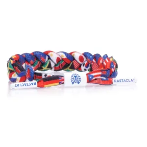 Rastaclat Original Hand Braided Multicolor United Men's Adjustable Bracelet