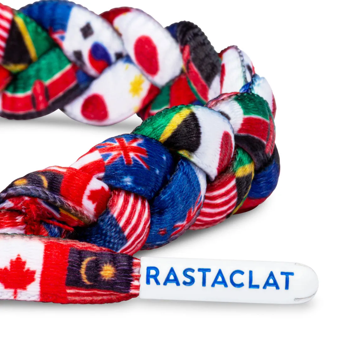 Rastaclat Original Hand Braided Multicolor United Men's Adjustable Bracelet