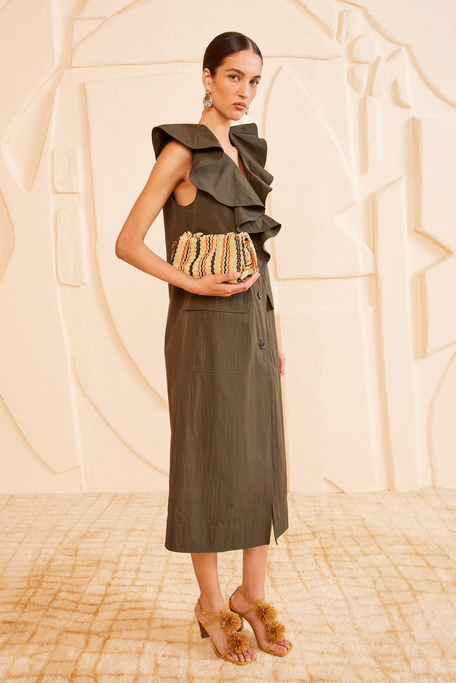 Remy Mini Soft Clutch - Desert Stripe Ulla Johnson