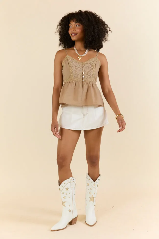 Reverb Radiance White Denim Skort