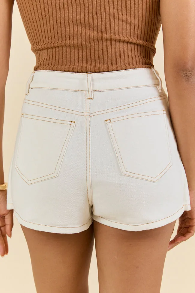 Reverb Radiance White Denim Skort