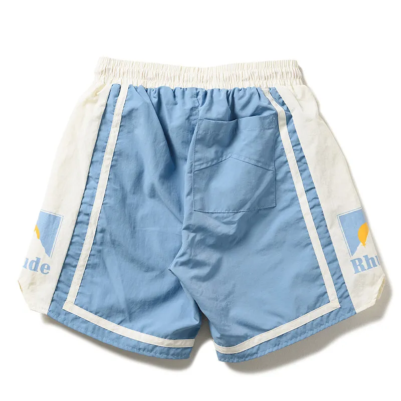 Rhude Moonlight Short - Powder Blue/Off White