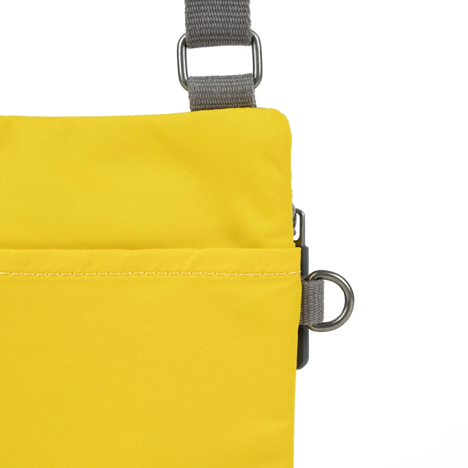 ROKA Chelsea Pocket Recycled Nylon Mustard Crossbody Bag