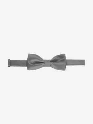 Romano Boys Satin Bow Tie in Grey
