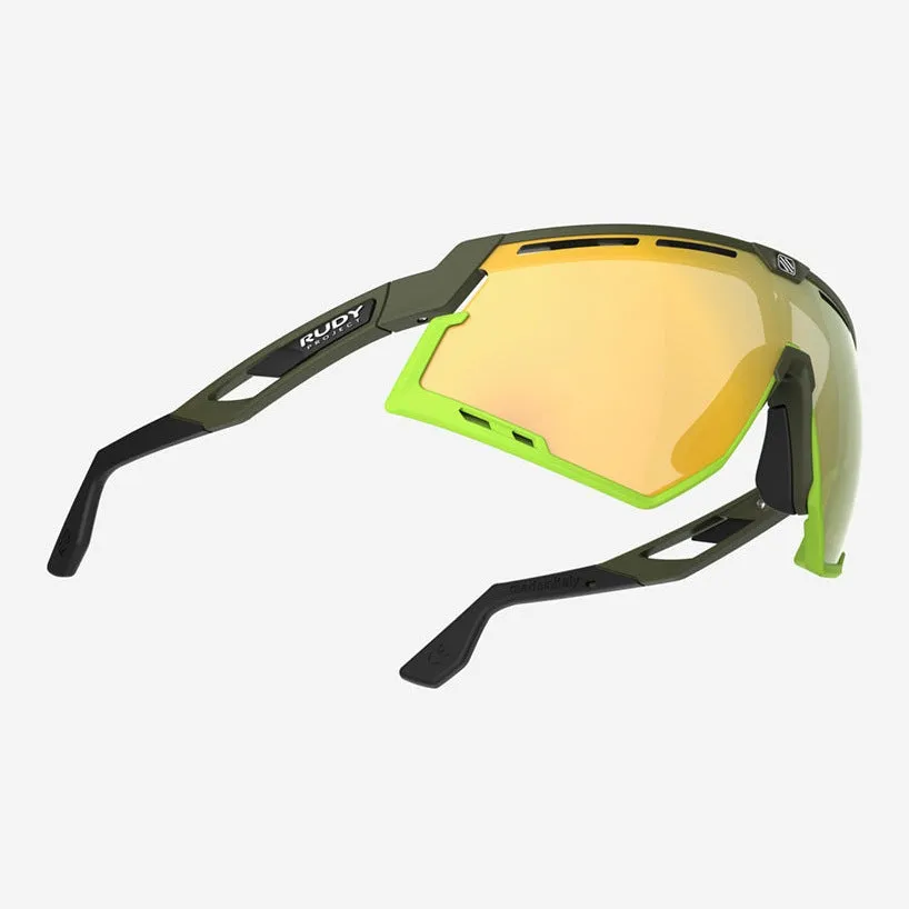 Rudy Defender sunglasses - Olive Matte Multilaser Yellow