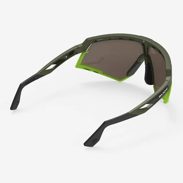 Rudy Defender sunglasses - Olive Matte Multilaser Yellow