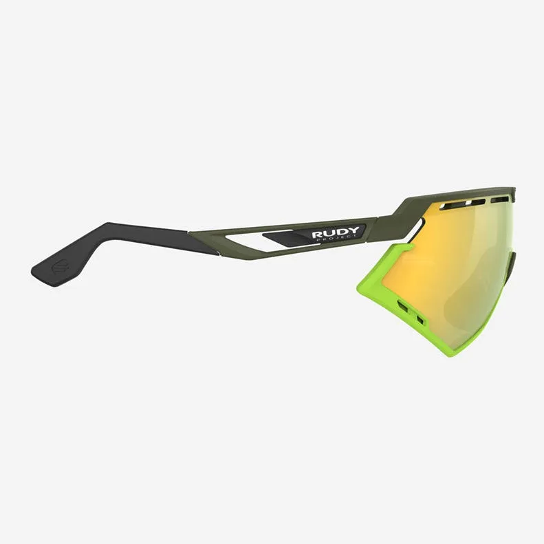 Rudy Defender sunglasses - Olive Matte Multilaser Yellow