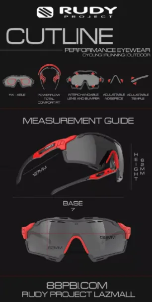 Rudy Project Cutline Sport Sunglasses (Cosmic Blue Matte/Multilaser Ice)
