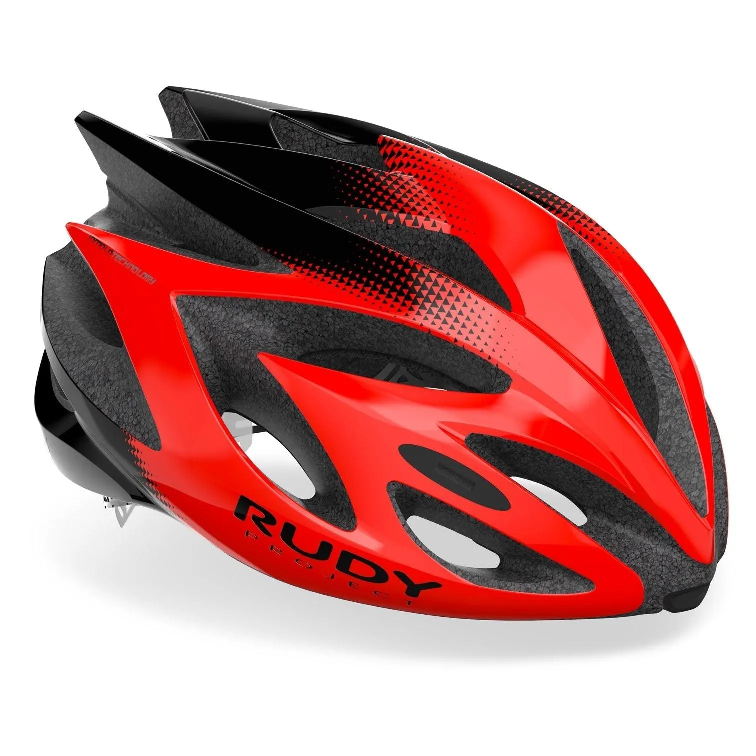 Rudy Project Rush Road Cycling Helmet (Red/Black-Shiny)